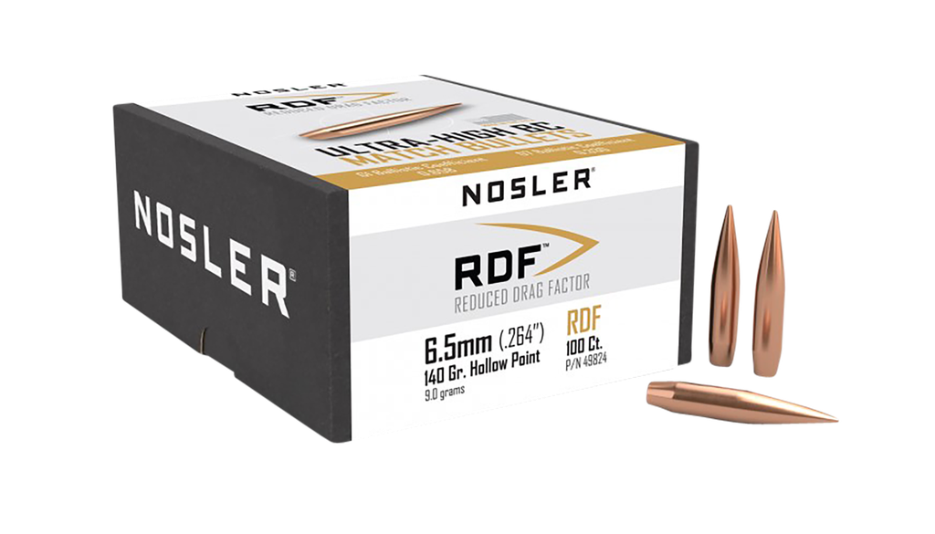 NOSLER RDF 6.5MM 140GR HPBT 100CT 49824