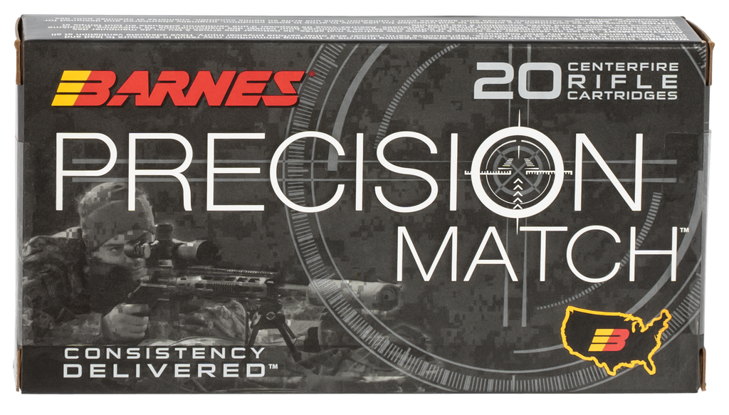 BARNES BULLETS 30166 PRECISION MATCH 6.5 CREEDMOOR 140 GRAIN OTM BOAT TAIL 20 RNDS
