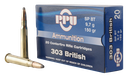 PPU PP303S1 STANDARD RIFLE 303 BRITISH 150 GR SOFT POINT BOAT TAIL 20 PER