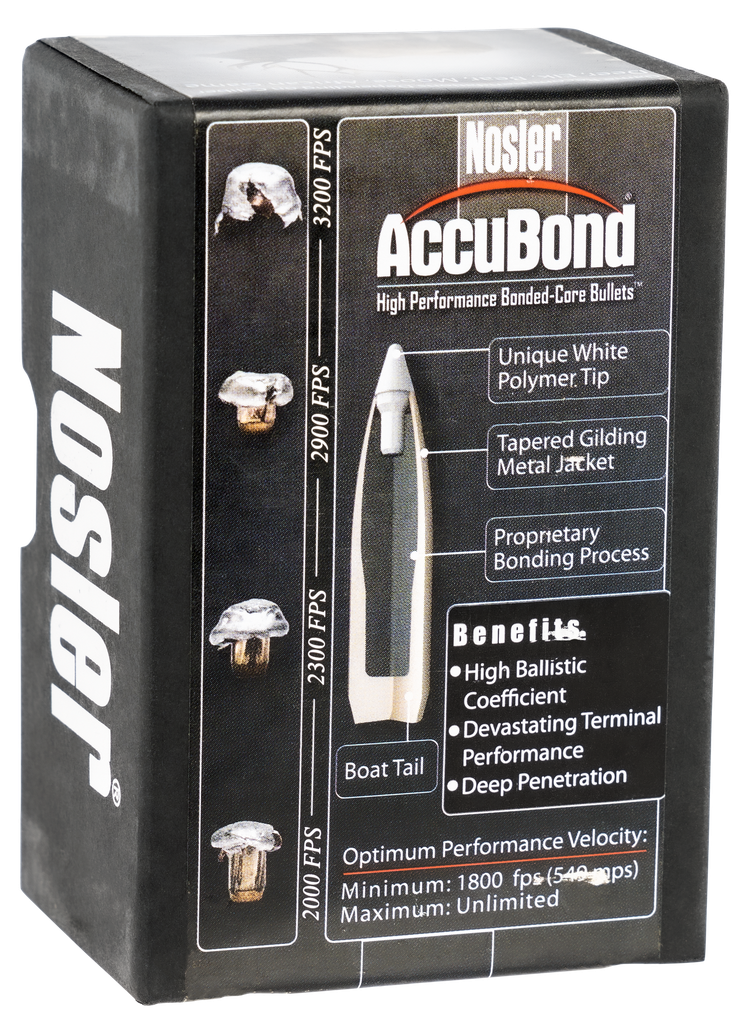 NOSLER 54951 ACCUBOND 7MM 150 GRAIN SPITZER POINT 50 CNT
