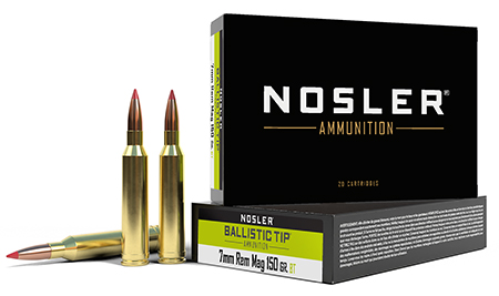 NOSLER BALLISTIC TIP   BALISTIC  7MM REM 150 BT 20RNDS 40045