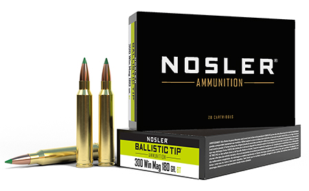 NOSLER 40053 BALLISTIC TIP 300 WIN MAG 180 GRAIN SPITZER BT 20 RNDS