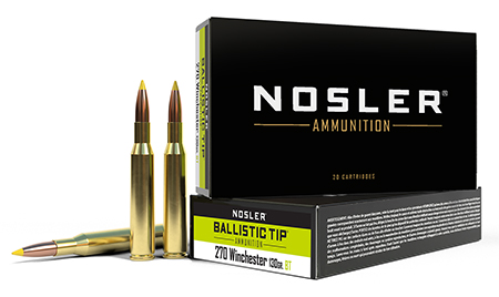 NOSLER 40062 BALLISTIC TIP 270 WIN 130 GRAIN SPITZER BALLISTIC TIP 20 RNDS