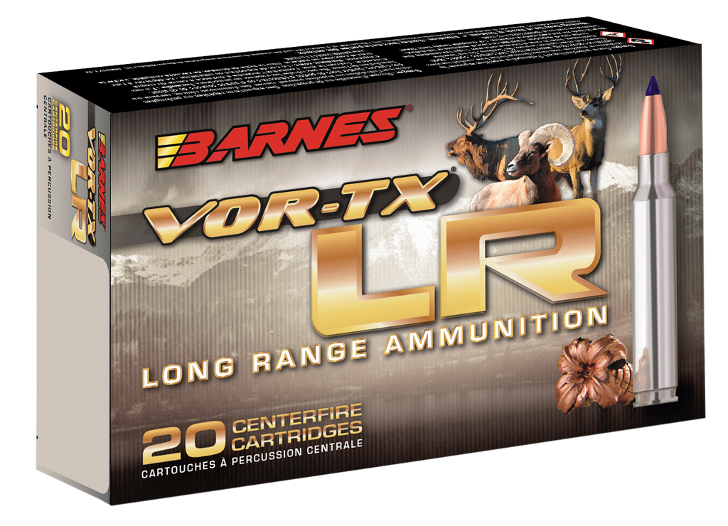 BARNES BULLETS 31198 VOR-TX LONG RANGE 270 WIN 129 GRAIN LRX BOAT TAIL 20 RNDS