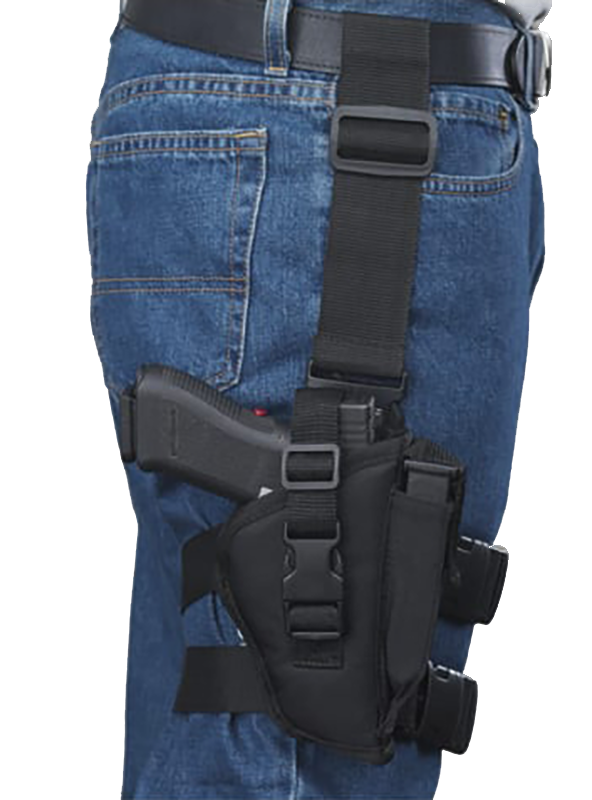 BULLDOG WTAC-7R TACTICAL LEG HOLSTER 2"-4" BARREL AUTOS 