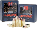 HORNADY 90287 SUBSONIC HANDGUN 9MM 147 GRAIN XTP SUBSONIC 25 RNDS