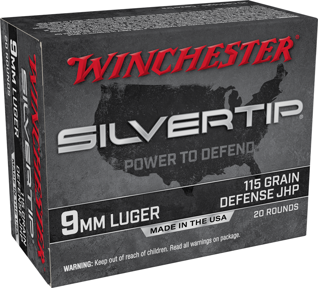 WINCHESTER W9MMST SILVERTIP 9MM 115 GR HP 20 RNDS 