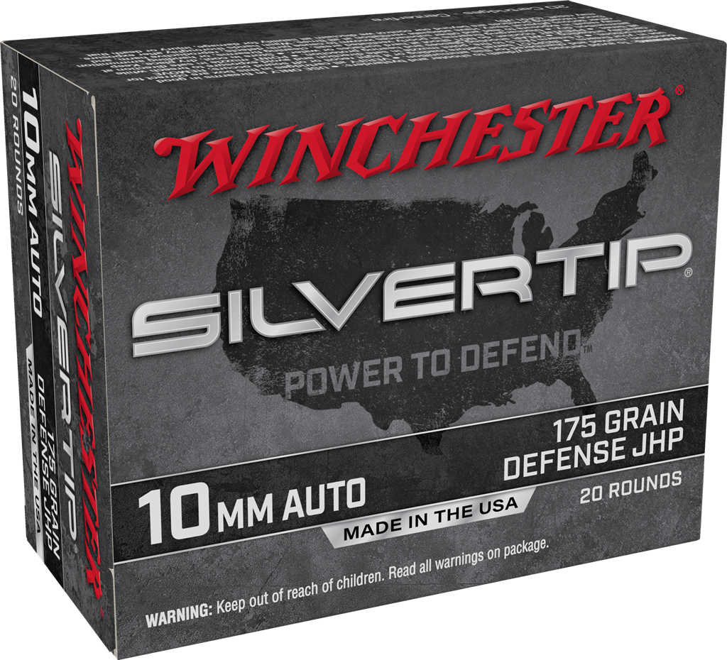 WINCHESTER W10MMST SILVERTIP 10MM 175 GRAIN JHP 20 RNDS 