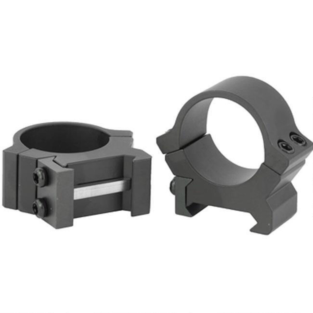 LEUPOLD PRW2 PERMANENT WEAVER/PICATINNY STYLE SCOPE RINGS 34MM TUBE HIGH HEIGHT MACHINED STEEL MATTE BLACK