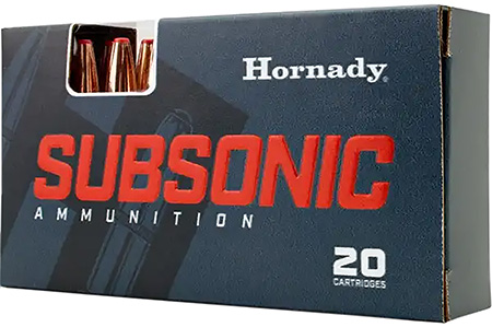 HORNADY 82742 SUBSONIC RIFLE 45-70 GOV'T 410 GRAIN SUB-X 20 RNDS