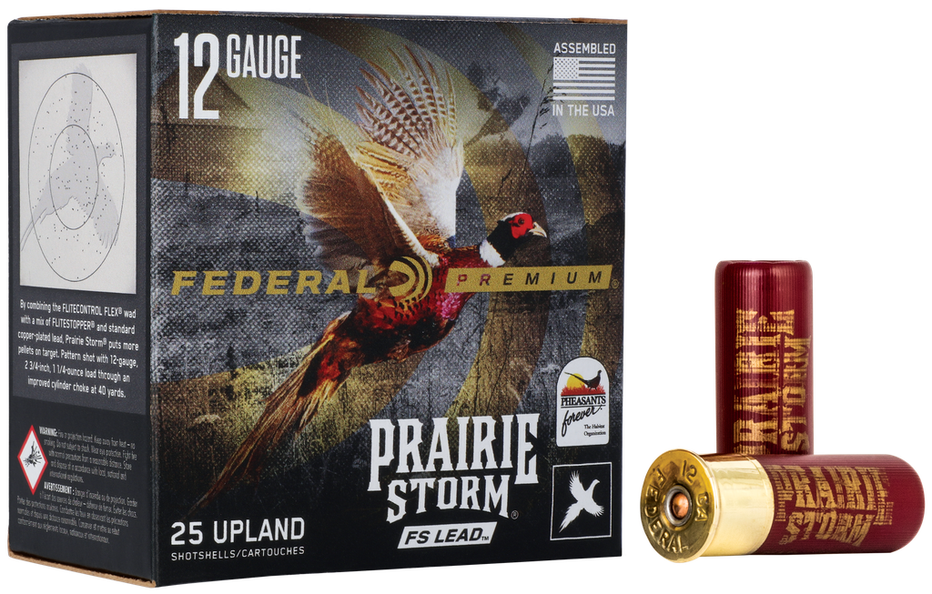FEDERAL PFX154FS4 PREMIUM PRAIRIE STORM FS 12 GA 2-3/4" 1 1/4OZ #4 SHOT 25 RNDS