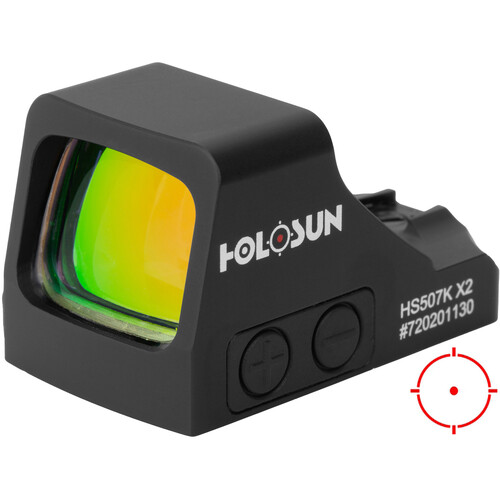 HOLOSUN HS507K-X2 RED DOT 2 MOA MRS