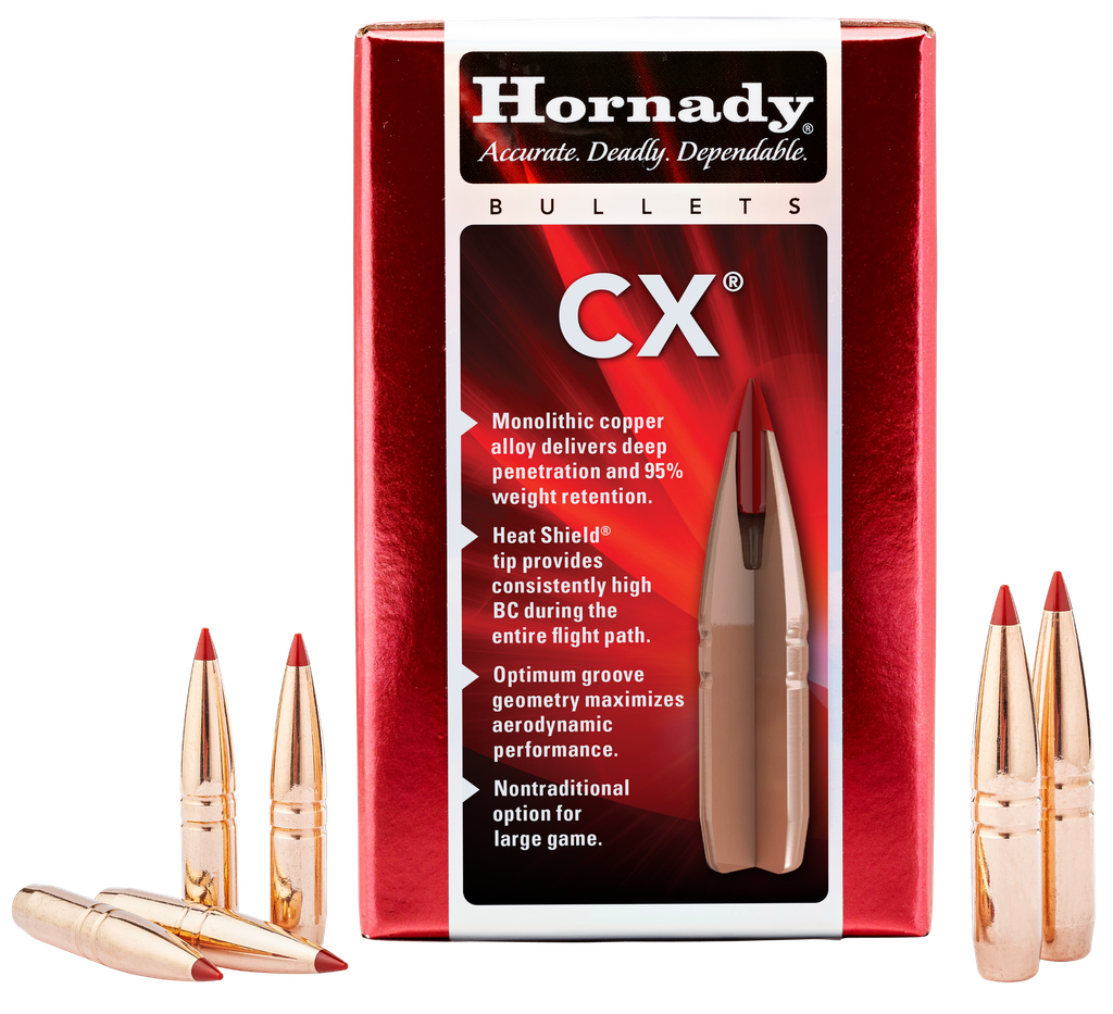 HORNADY 304704 CX 30 CAL 165 GRAIN COPPER SOLID 50 CNT