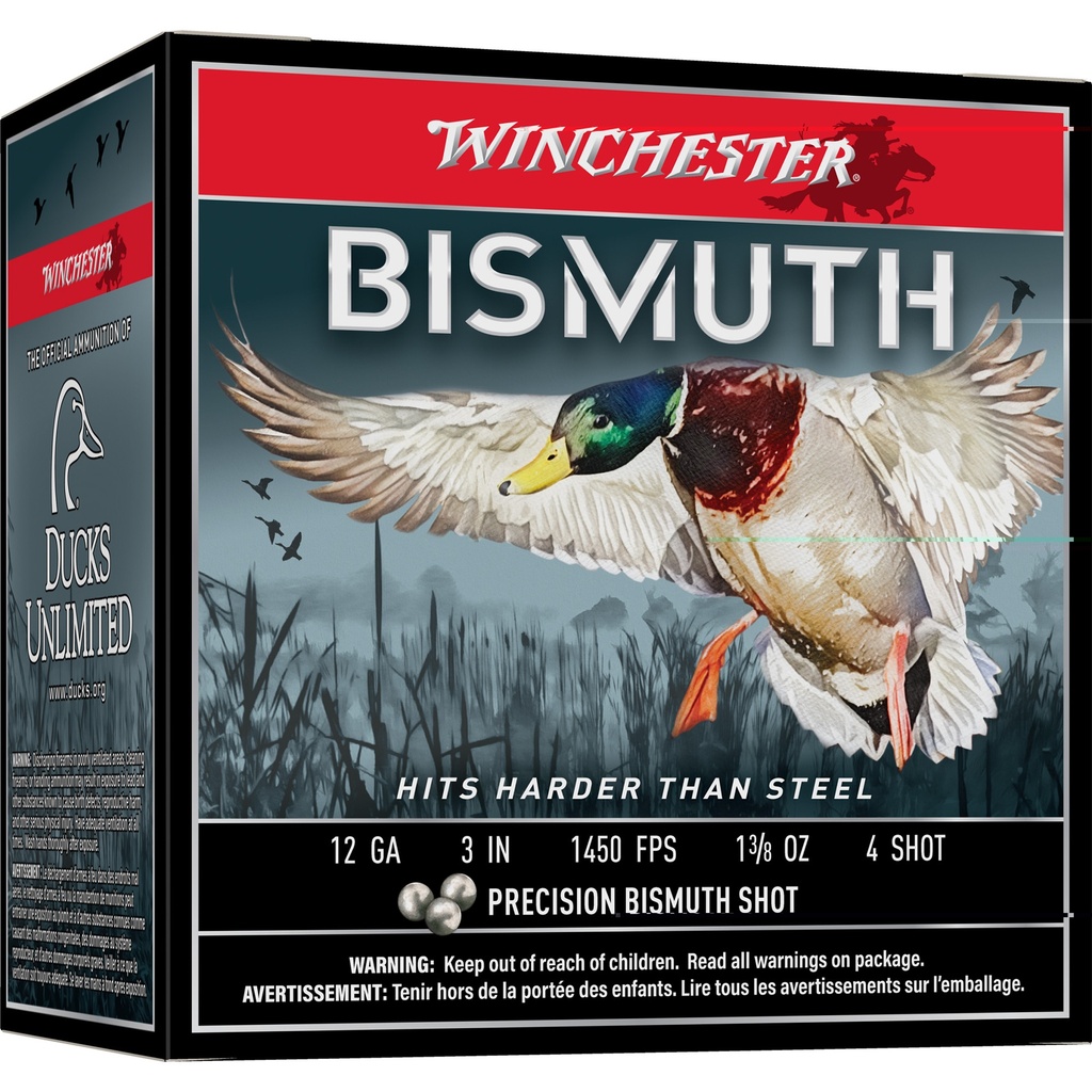 WINCHESTER BISMUTH 12GA 3" #4 25/250