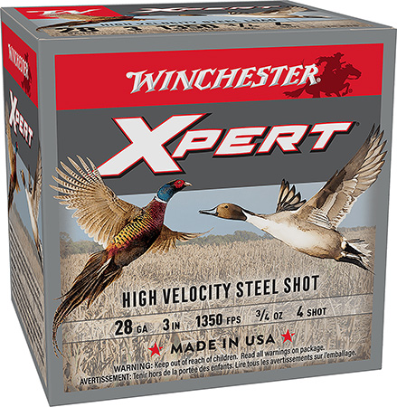WINCHESTER WEXP2834 XPERT HIGH VELOCITY 28 GAUGE 3" 3/4OZ 4 SHOT 25 RNDS