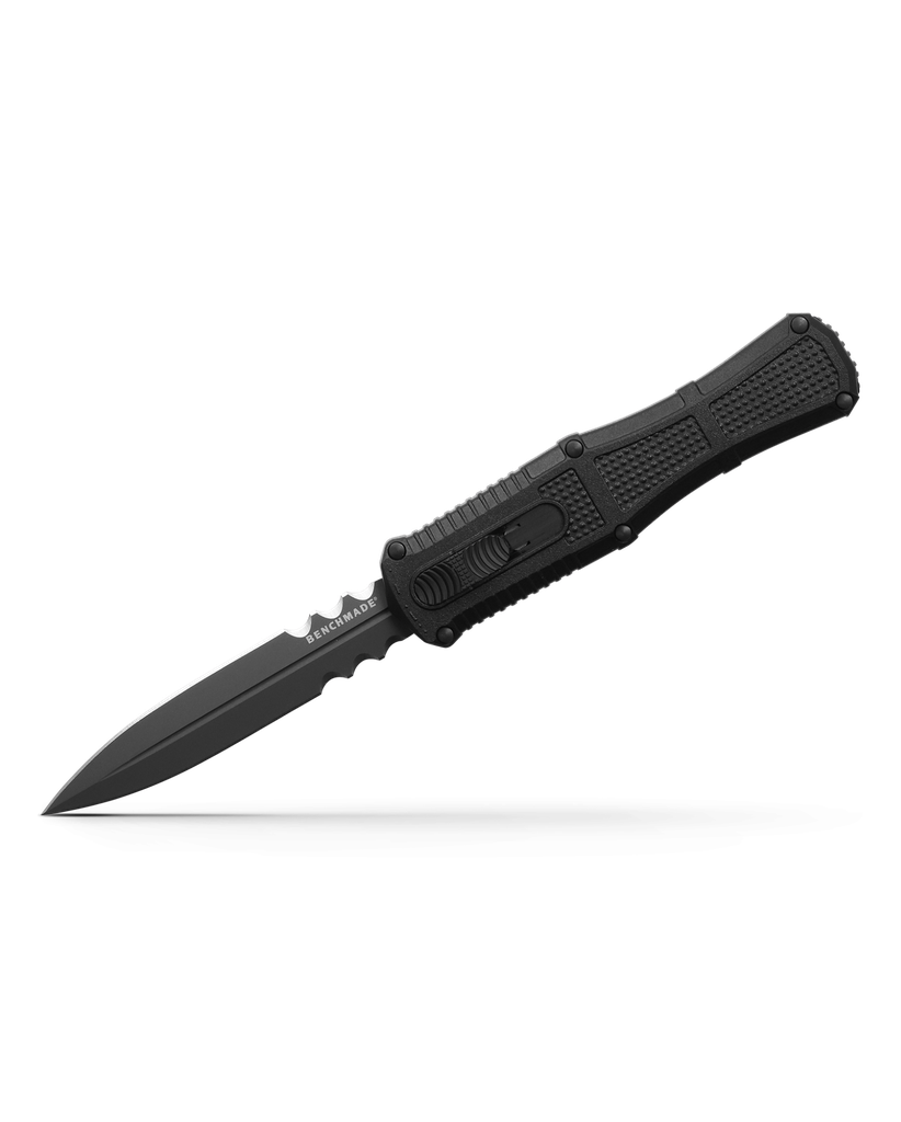 BENCHMADE 3370SGY CLAYMORE OTF AUTO OPEN CPM-D2 STEEL