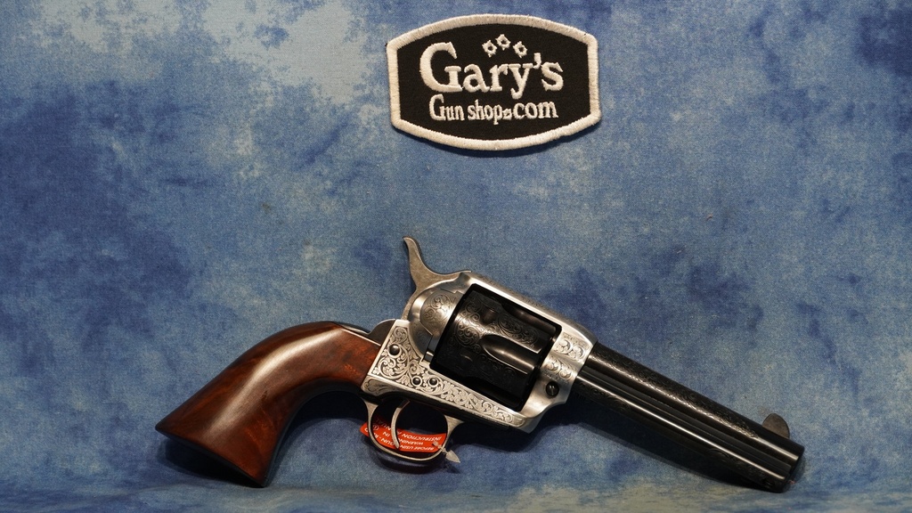 TAYLORS & COMPANY 550924DE 357 MAG 1873 COIN FINISH ENGRAVED 4.75" BBL TUNED