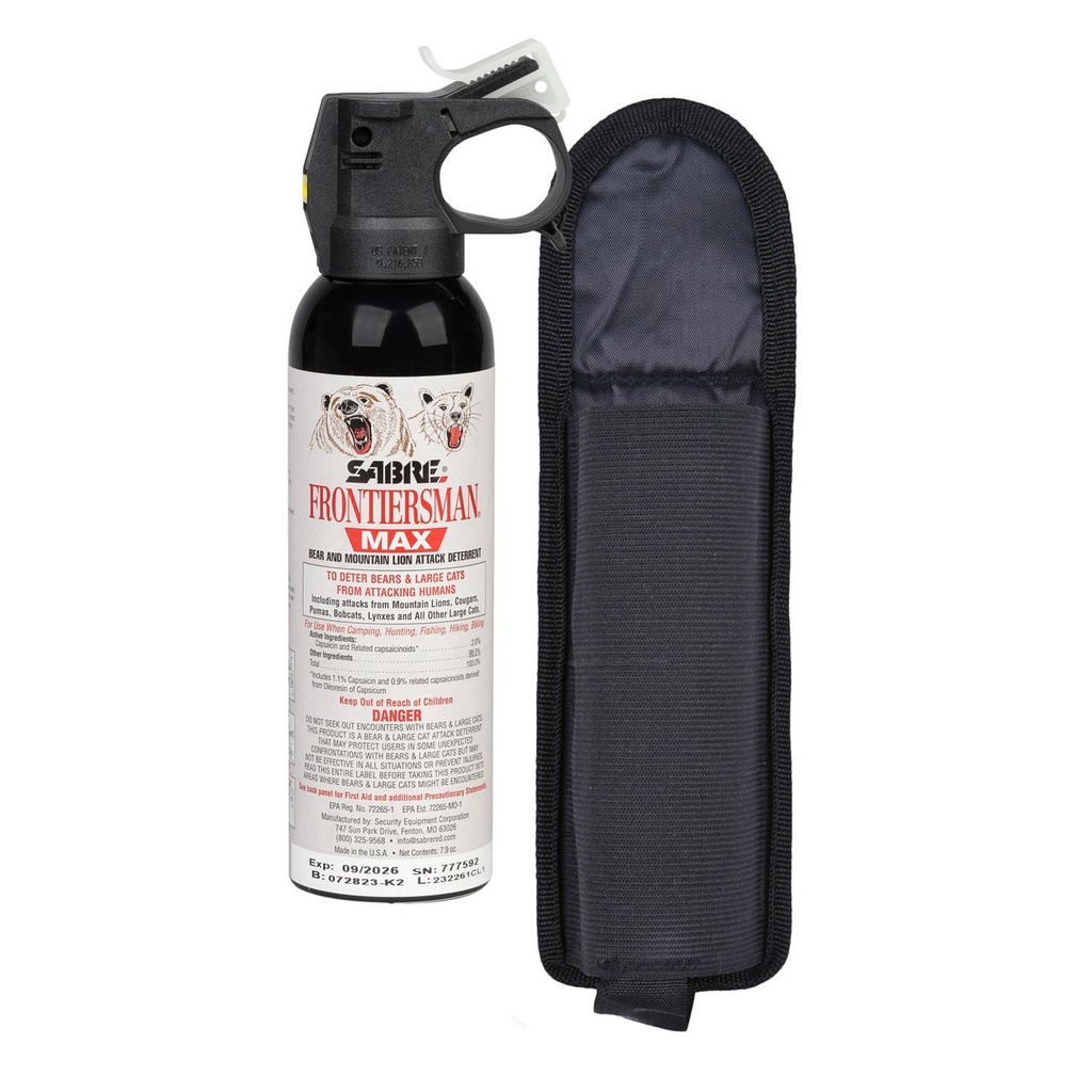 SABRE FBADX04 FRONTIERSMAN BEAR & MOUNTAIN LION SPRAY 