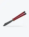 BENCHMADE 99BK-1 NECRON RUBY RED LATCHLESS BALI-SONG CPM-S30V STEEL