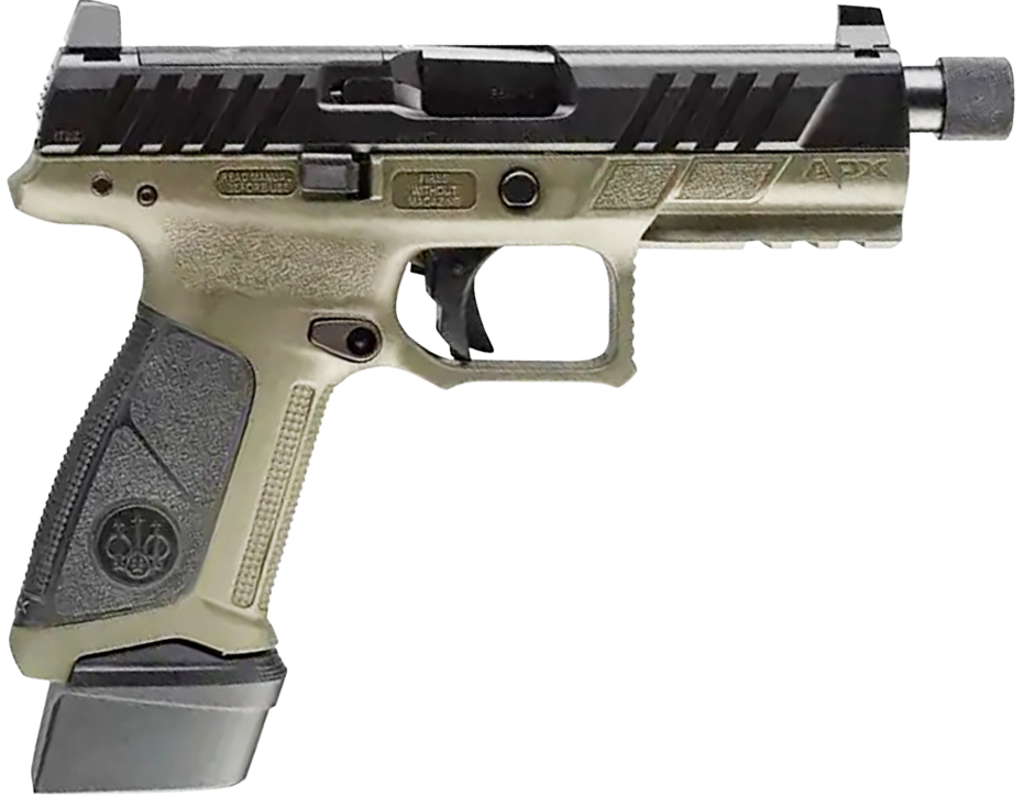 BERETTA JAXA1F921TAC 9MM APX A1 TACTICAL 4.8" THREADED BBL 21RND OD GRN