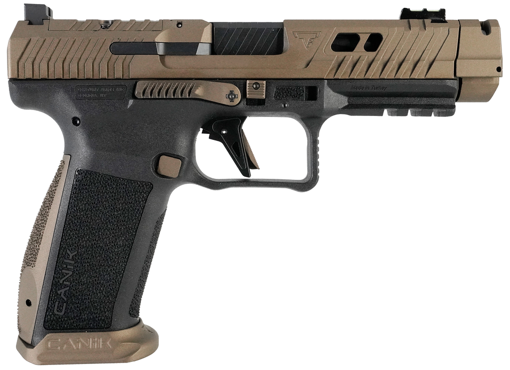 CANIK HG7854N TTI COMBAT 9MM LUGER 18+1 4.60" FLUTED/PORTED BARREL BURNT BRONZE