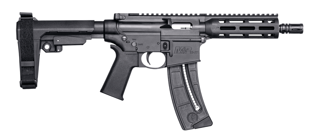 SMITH & WESSON 13321 M&P15-22 22 LR PISTOL 8" BBL 25 RND W/BRACE 