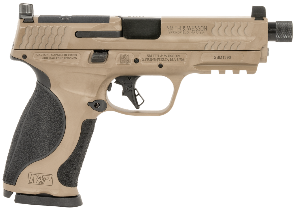 SMITH & WESSON 14163 M&P M2.0 FDE 4.63" THREADED BBL 17 RND
