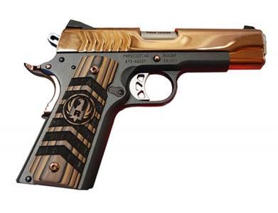 RUGER SR1911 LW COMMANDER ROSE GOLD PVD 4.25" BBL 9MM 6768