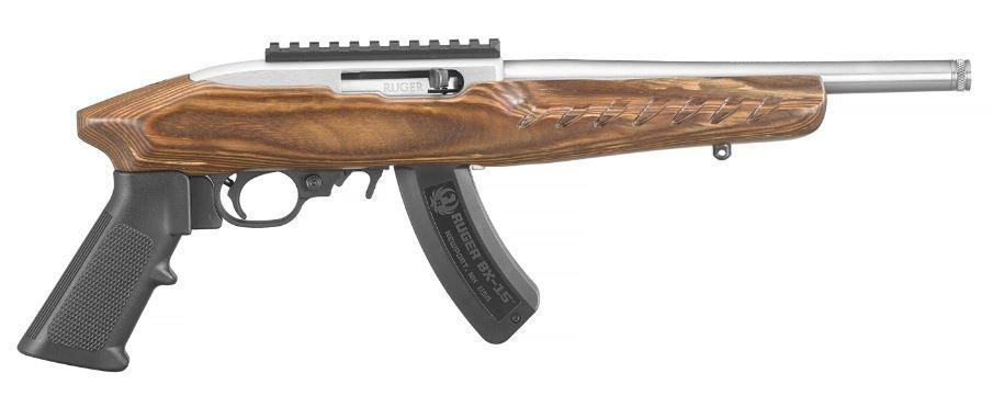 RUGER 4919 22 CHARGER 22 LR STAINLESS BROWN LAMINATE 