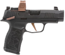 SIG SAUER P365 ROSE KIT W/RED DOT 12 RND MAG COMPENSATED