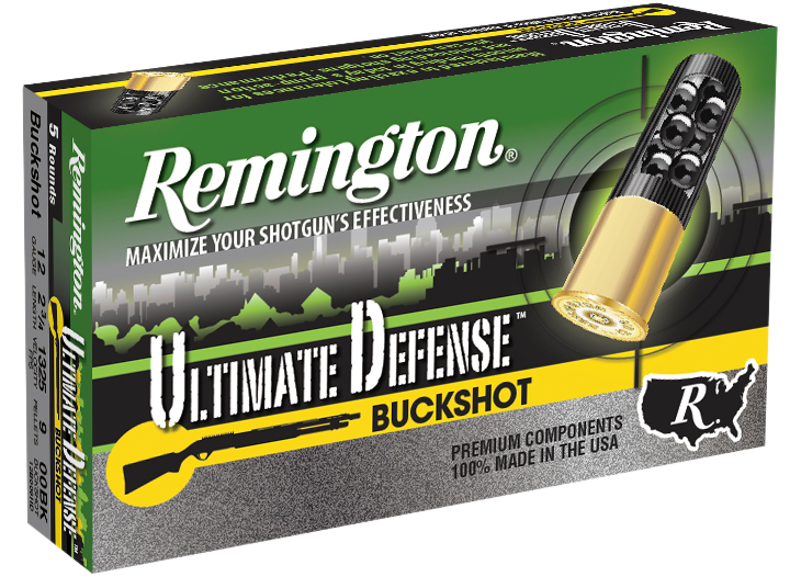 REMINGTON AMMUNITION 20713 ULTIMATE DEFENSE BUCKSHOT 12 GA 2.75" 00BUCK SHOT 5 PER BOX