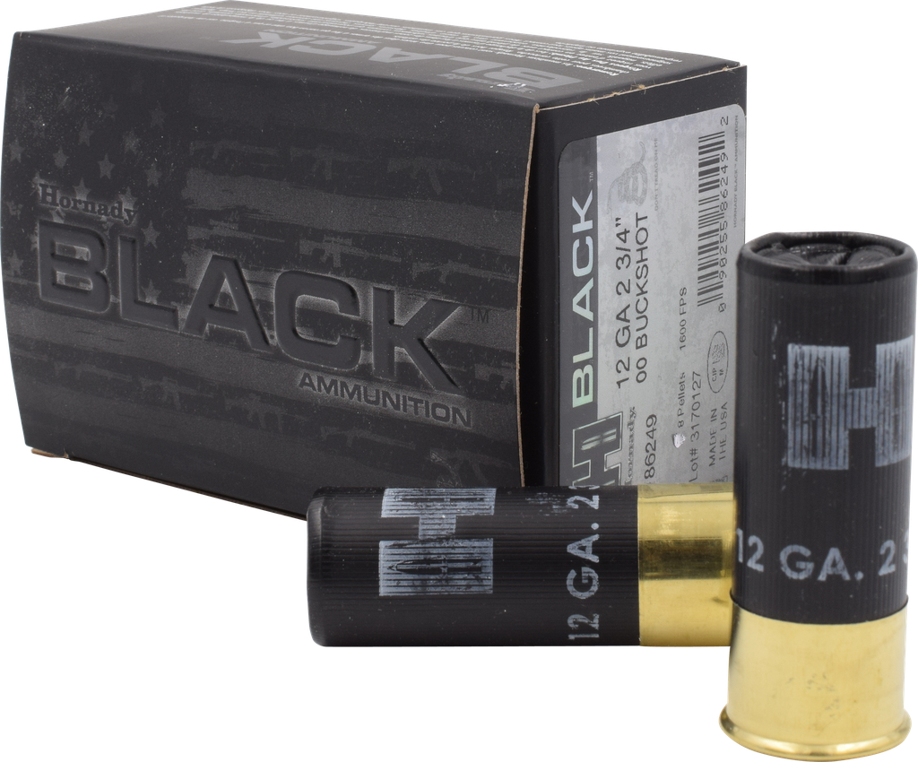 HORNADY 86249 BLACK  12 GA 2-3/4" 00 BUCK SHOT 10 PER BOX 