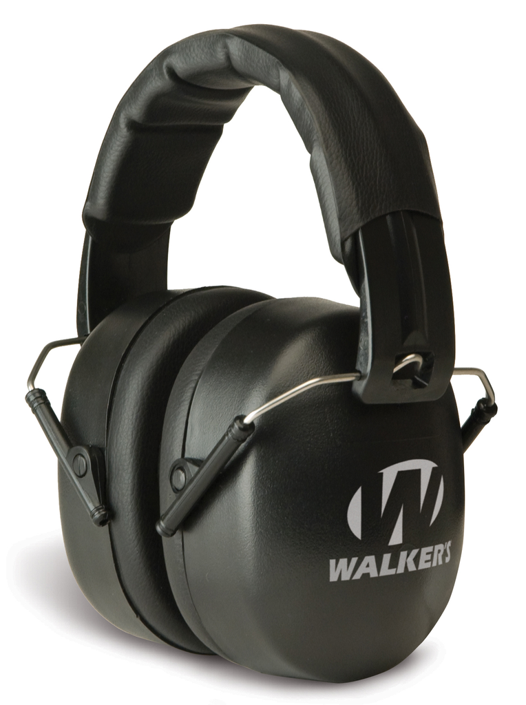 WALKER'S GWPEXFM3 EXT RANGE SHOOTING MUFF 30 DB OVER THE HEAD BLACK POLYMER