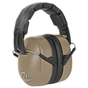 WALKER'S GWPEXFM3FDE EXTRA RANGE PASSIVE MUFF 30 DB FOLDING FLAT DARK EARTH/BLACK POLYMER