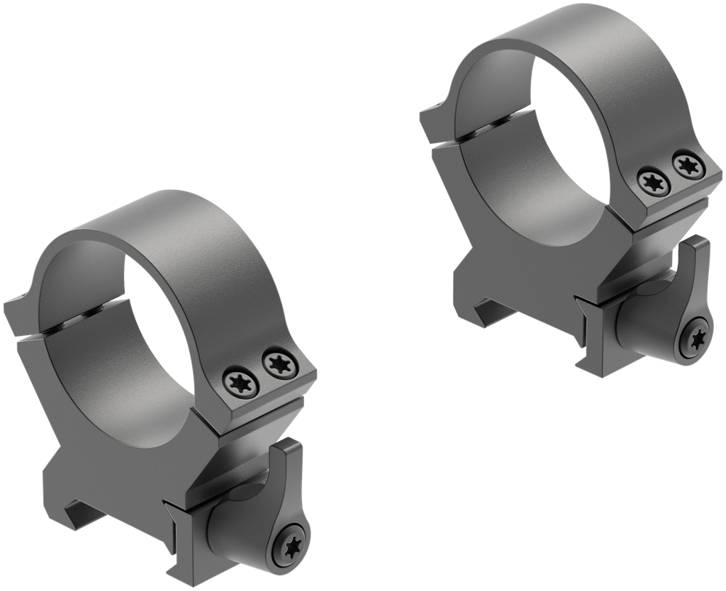 LEUPOLD 174078 QRW2 CROSS-SLOT SCOPE RING SET MATTE BLACK STEEL 30MM TUBE HIGH QUICK RELEASE PICATINNY/WEAVER