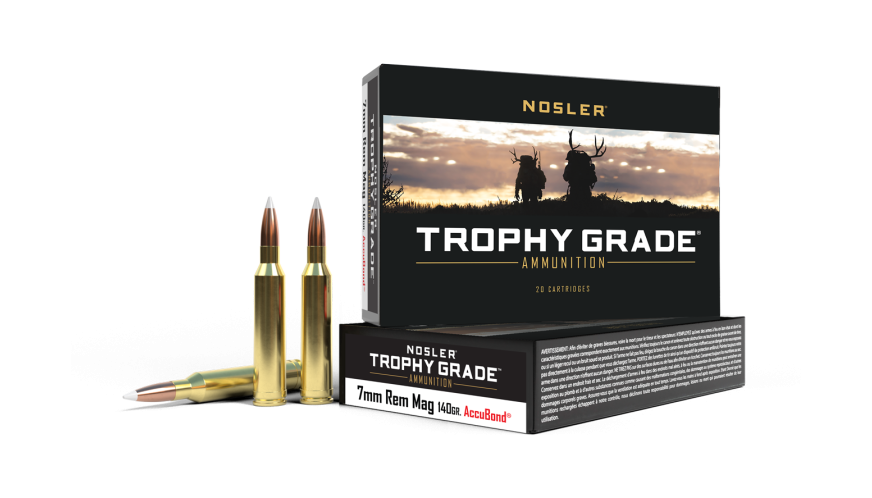 NOSLER TROPHY GRADE 7MM REM MAG 140 GR ACCUBOND 60033