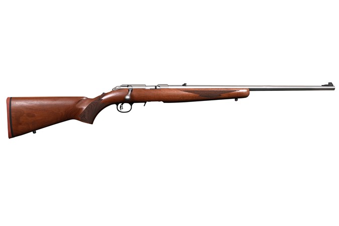RUGER 18375 AMERICAN 22 LR SATIN POLISHED WALNUT 