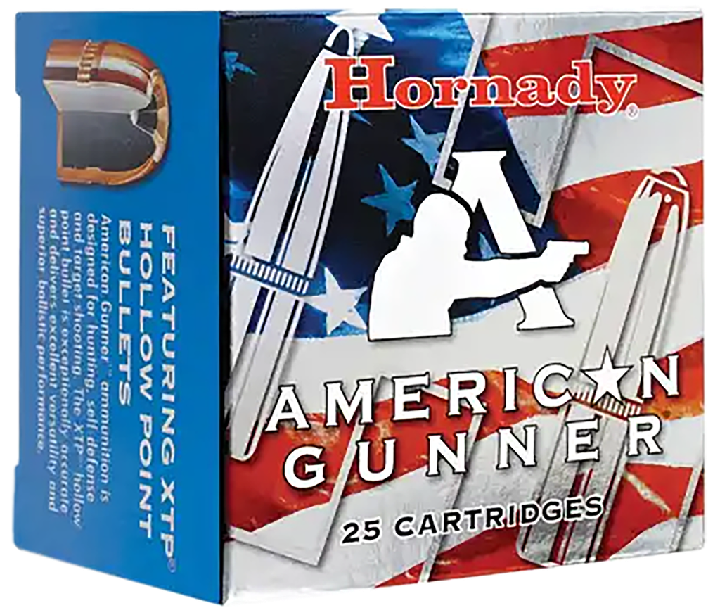 HORNADY 90244 AMERICAN GUNNER 9MM 115 GRAIN XTP HP 25 RNDS