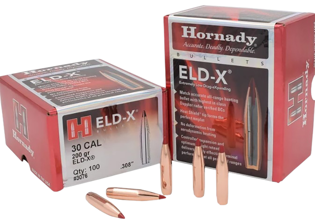 HORNADY 3076 ELD-X 30 CAL .308 200 GR EXTREMELY LOW DRAG EXPANDING 100 CNT