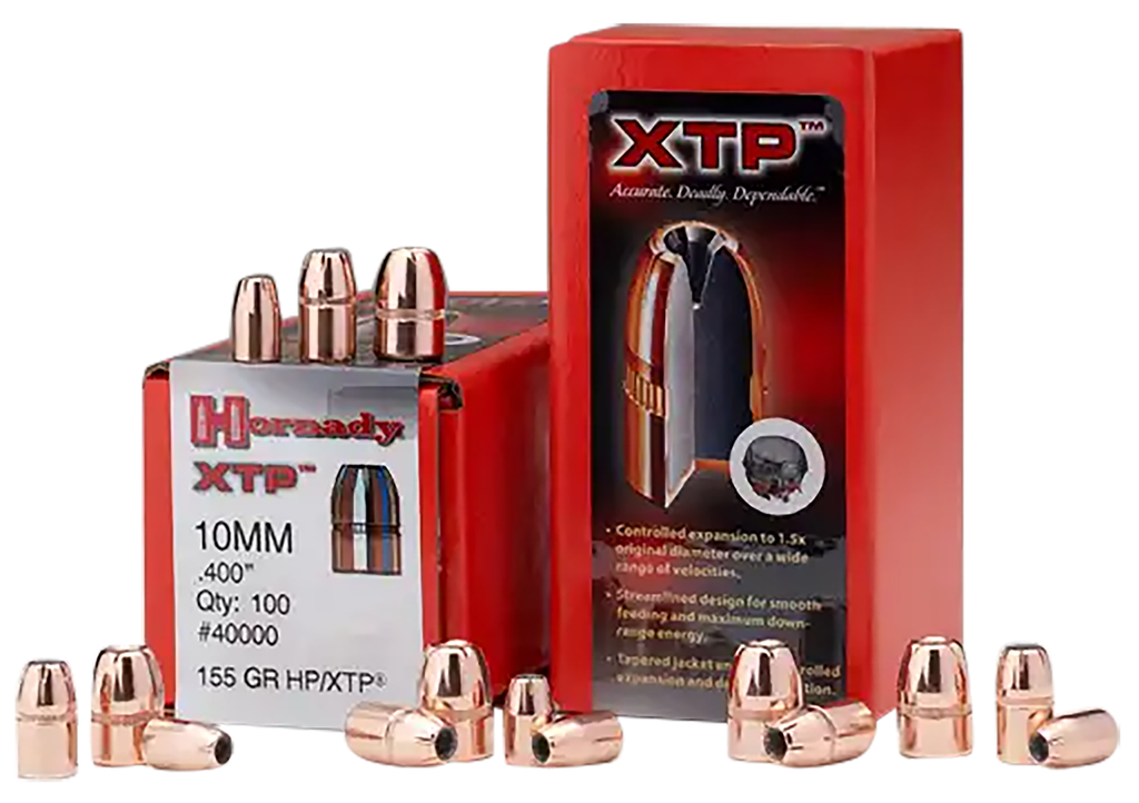 HORNADY 40040 XTP 10MM AUTO .400 180 GRAIN HOLLOW POINT 100 CNT