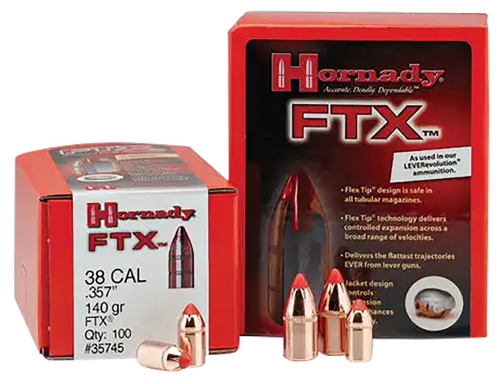 HORNADY 45201 FTX 45 CAL .452 250 GRAIN FLEX TIP EXPANDING 50 CNT