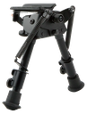 HARRIS BIPODS BRS SWIVEL BR SWIVEL STUD 6-9" BLACK STEEL/ALUMINUM, RUBBER FEET