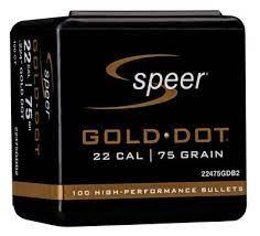 SPEER 22475TMJ 22 CAL TMJ TARGET 75 GRAIN TOTALLY ENCAPSULATED 100 CNT 