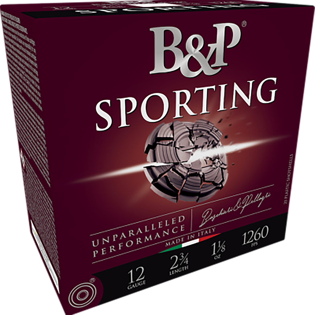 B&P AMMUNITION 12B1SC85 SPORTING CLAY 12GAUGE 2.75" 1OZ 8.5SHOT 25 PER