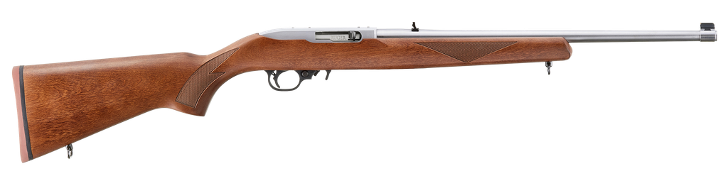 RUGER 31228 10/22 22LR SPORTER 18.5" STAINLESS WOOD