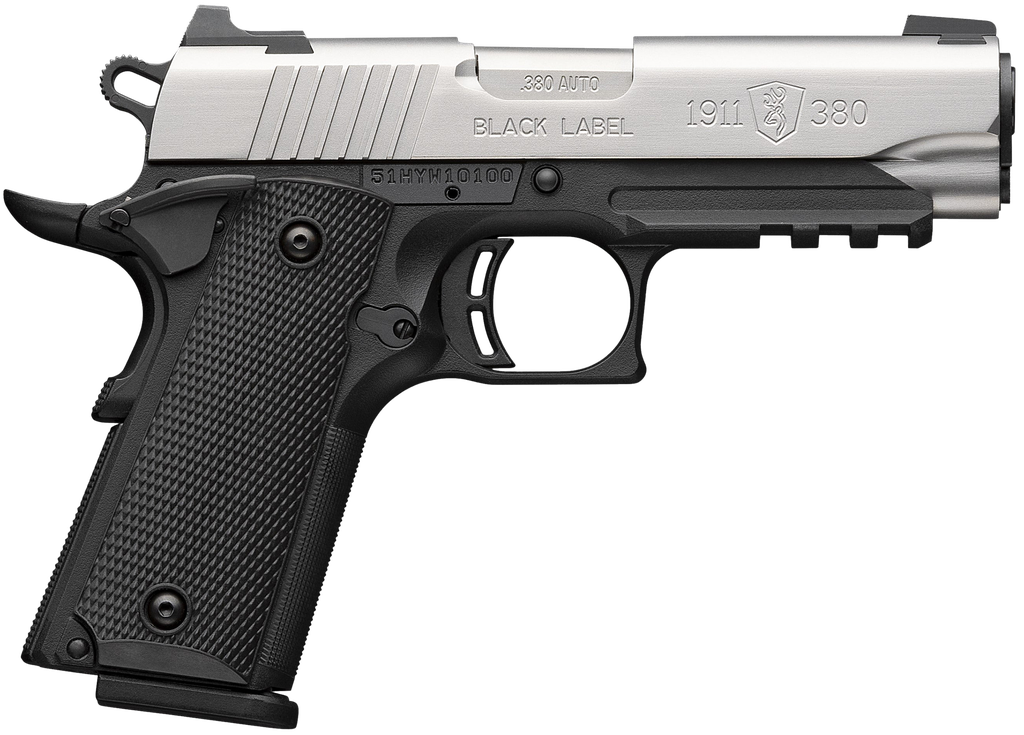 BROWNING 051121492 1911-380 COMPACT 380 ACP 8+1 3.63" STAINLESS