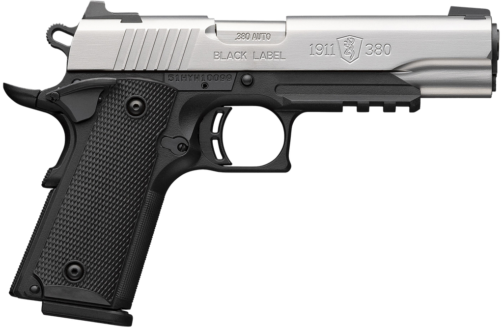 BROWNING 051120492 1911-380 FULL SIZE FRAME 380 ACP 8+1 4.25" STAINLESS