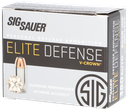 SIG SAUER E380A120 ELITE DEFENSE 380 ACP 90GR V-CROWN JHP