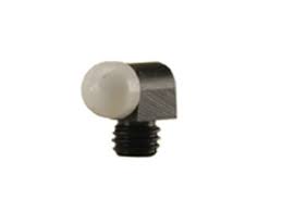 BRADLEY STANDARD SHOTGUN BEAD FRONT SIGHT .156" DIAMETER 6-48 THREAD 9/64" SHANK WHITE