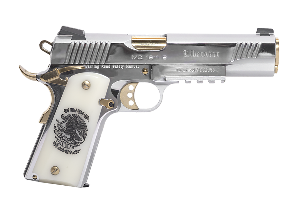 GIRSAN 391055 MC1911 S LIBERADOR II 38 SUPER 9+1 5" GOLD PLATED PVD SS